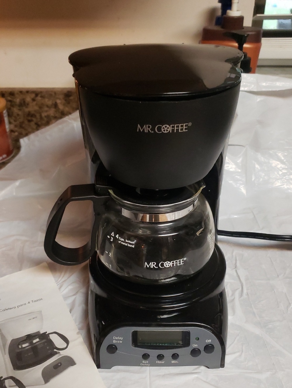 Mr. Coffee 4 Cup Coffee Maker Used Once. Programmable